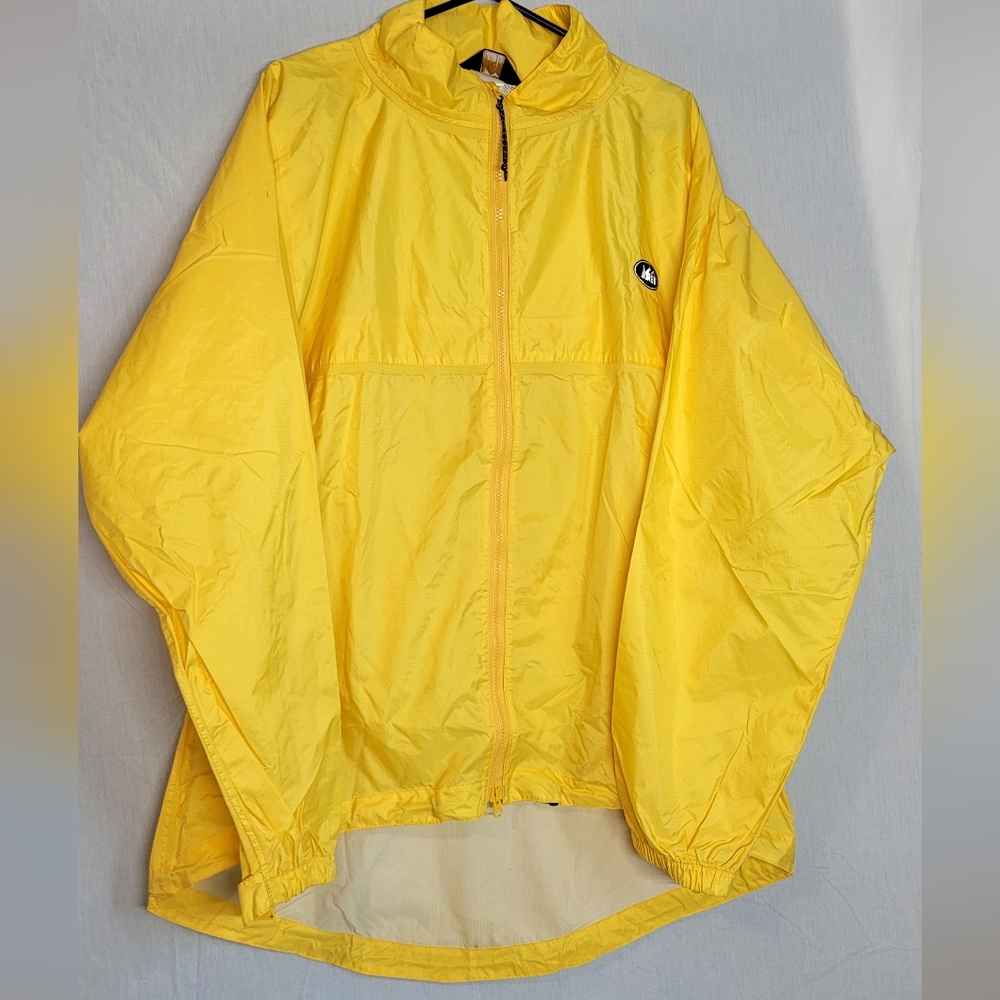 REI Windbreaker Rain Jacket Yellow XL